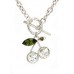 Necklace – 12 PCS Cherry Charms Necklaces - Clear - NE-JVSN8173CL